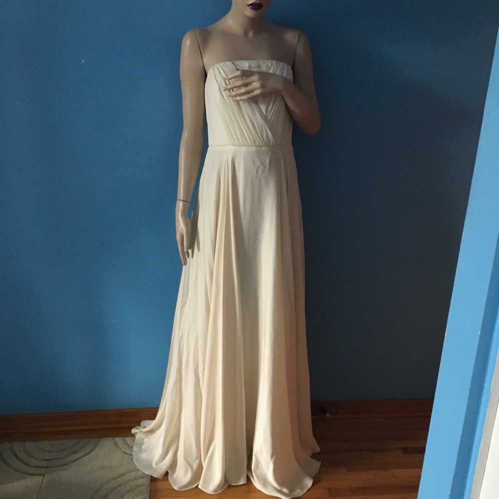NEW Milly IVORY SILK layer WEDDING DRESS SweEtheart, romantic modern style